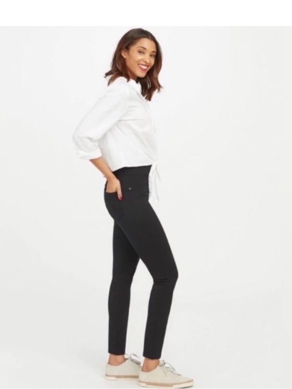 Spanx Black Pull On Perfect Legging Pant.  Size Small